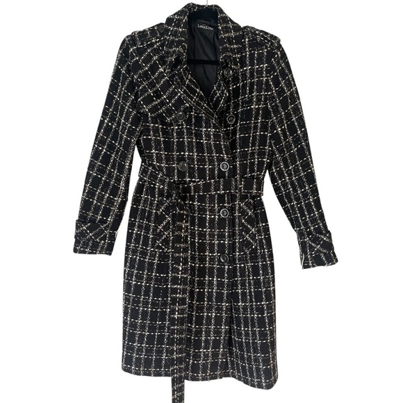 LonaLine Jackets & Blazers - LonaLineTweed Pea Coat Double Breasted Large Classy